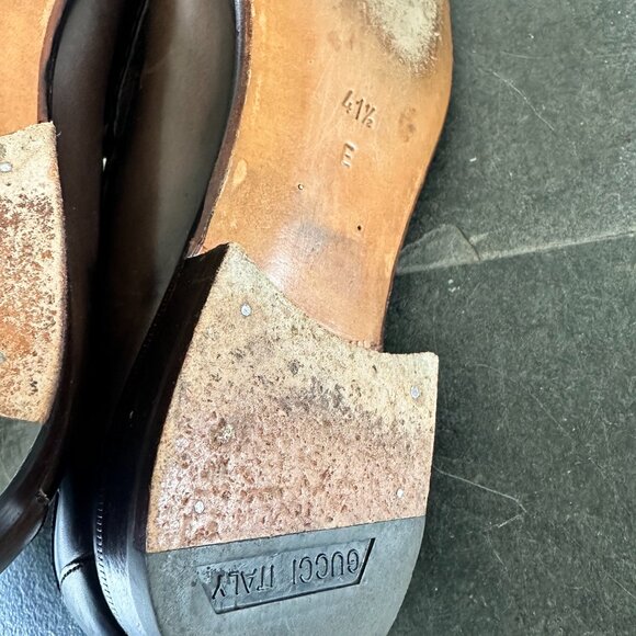 Gucci Brown Leather Loafers - Picture 9 of 13